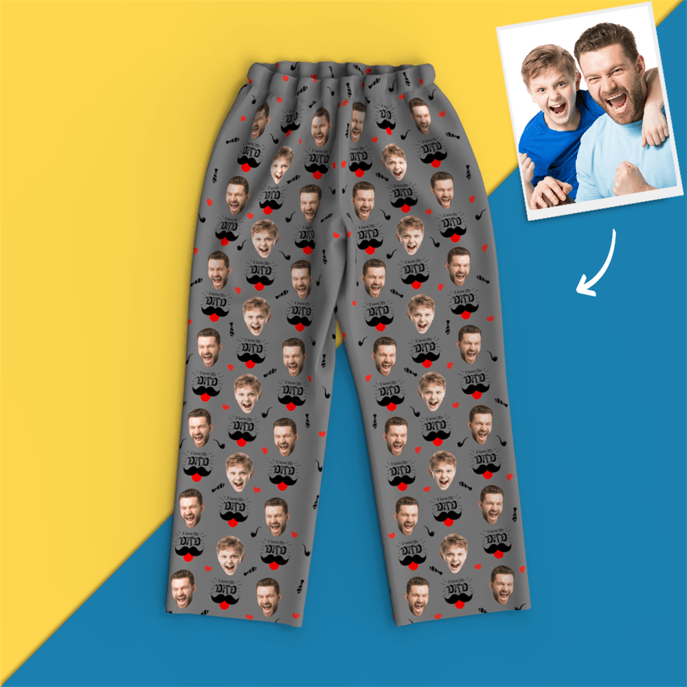 Custom Face Pajamas - Dad I Love You