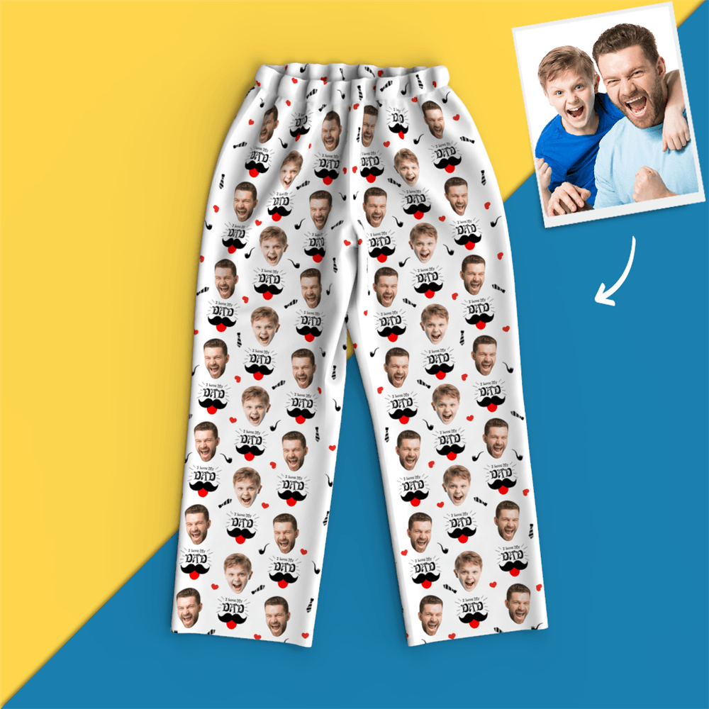 Custom Face Pajamas - Dad I Love You