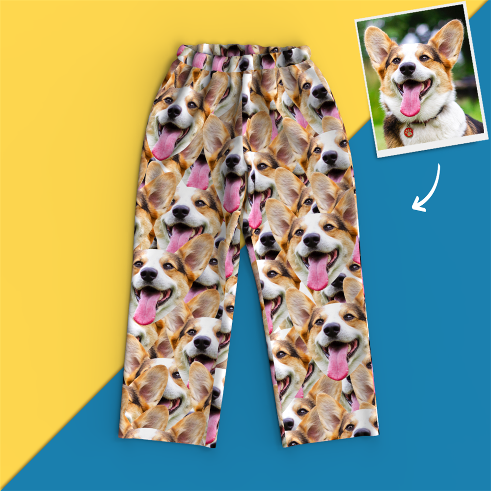 Custom Face Pajamas - Face Mash Dog