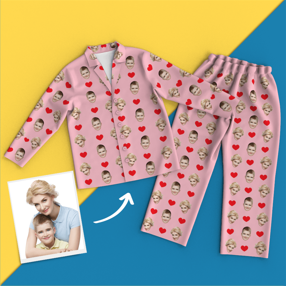 Custom Face Pajamas - Heart