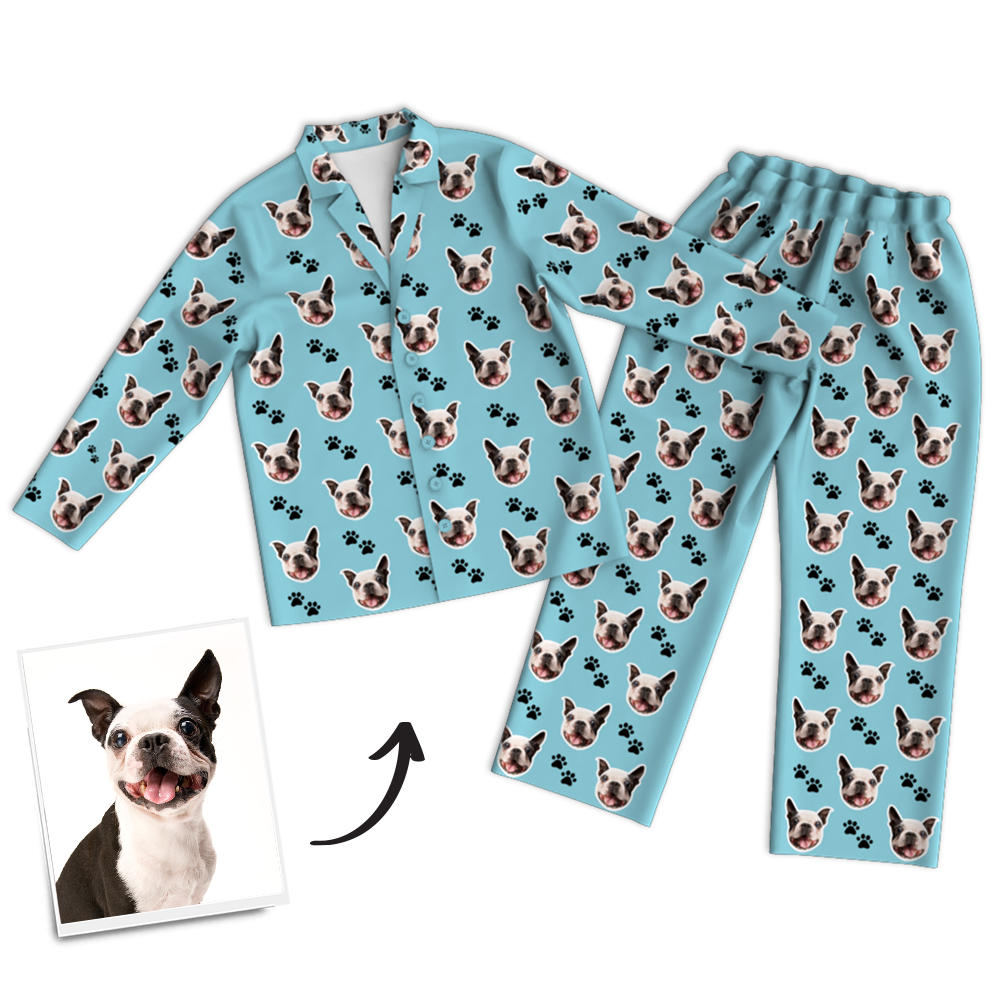 Custom Dog Photo Pajama Pants, Sleepwear, Nightwear