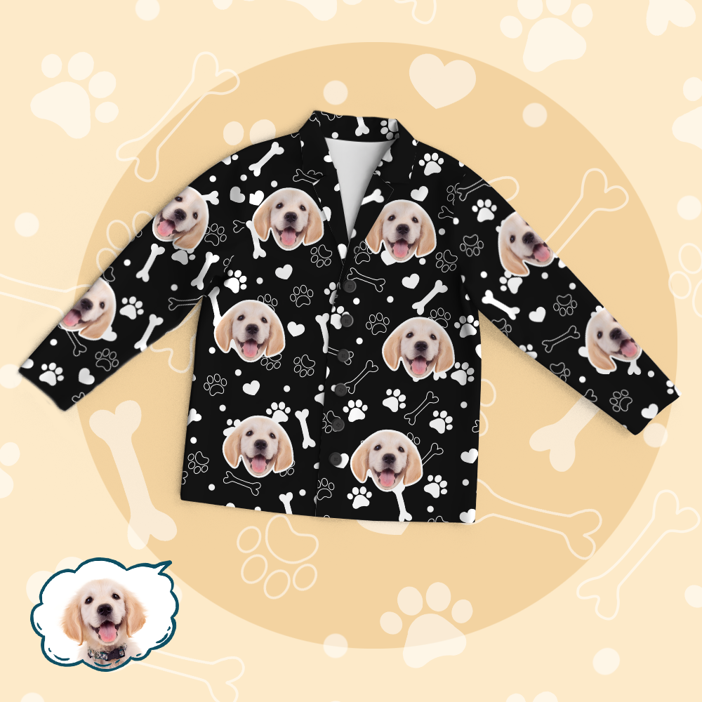 Personalized Pet Photo Pajama Tops/Pants - Dog Cute Face