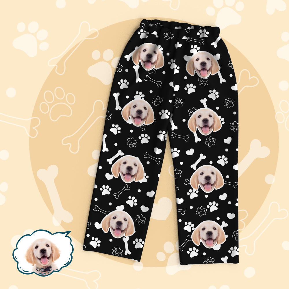 Personalized Pet Photo Pajama Set - Dog Cute Face