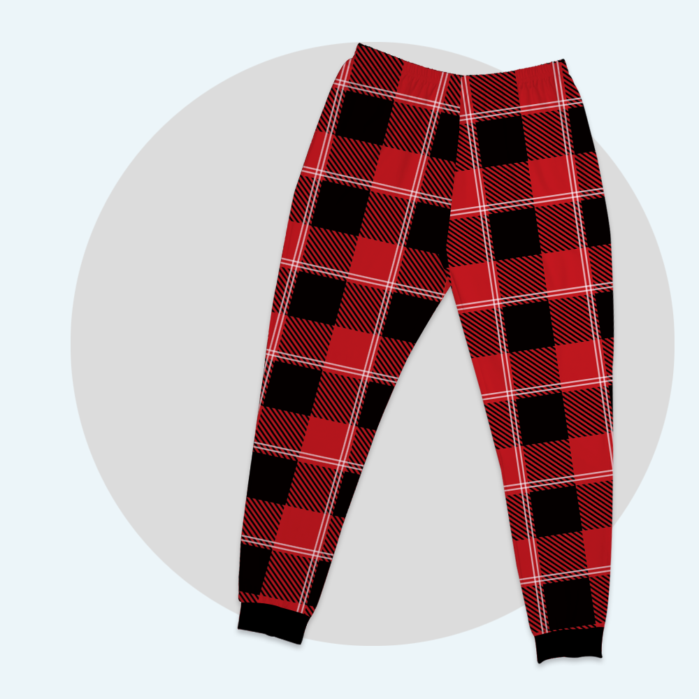 Custom Family Pajamas Classic Red Tartan Pants