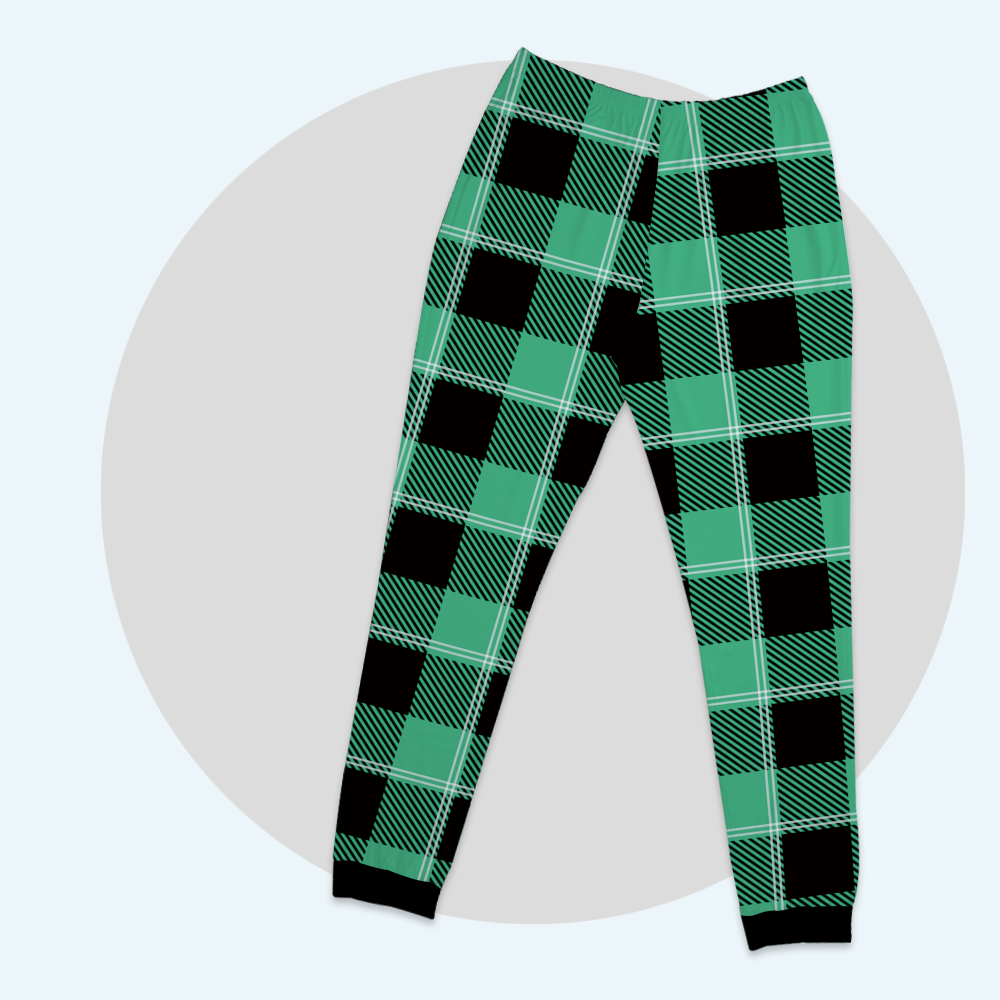 Custom Family Pajamas Classic Green Tartan Pants