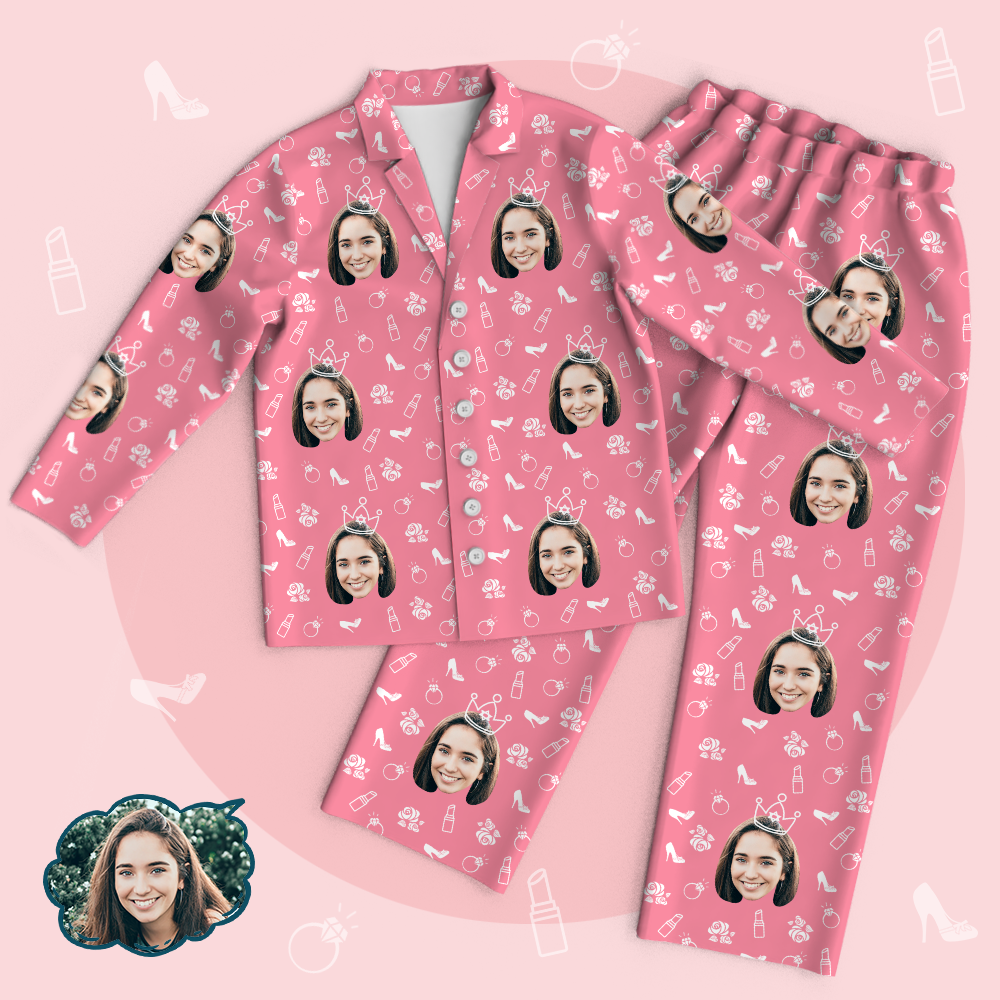 Custom Face Pajama Tops/Pants Love My Mom Personalized Mothers Day Gifts