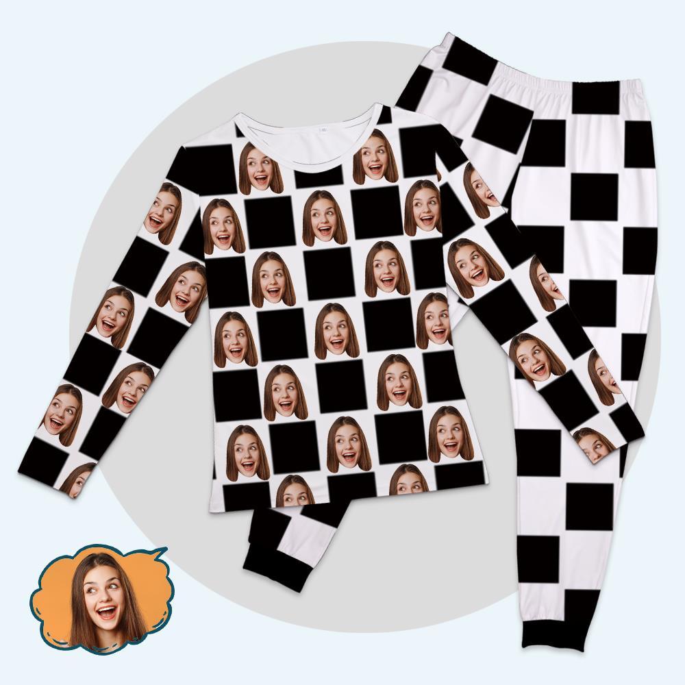 Family Basic Pajama Pants With Chess Board