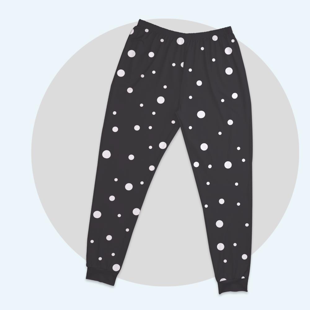 Custom Photo Women's Pajamas Suit Abstract Dot Shape Design Element