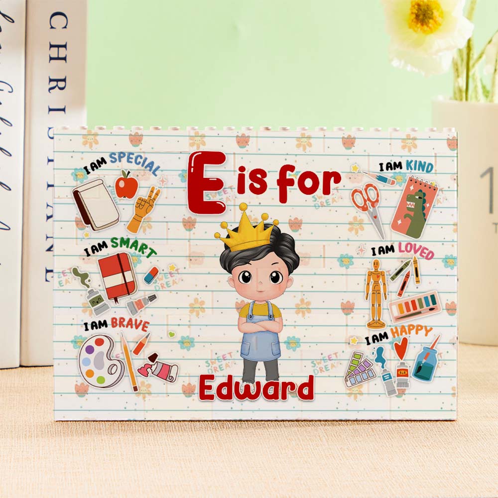 Personalized Horizontal Building Brick My Dream Job Block Birthday Gift For Kids