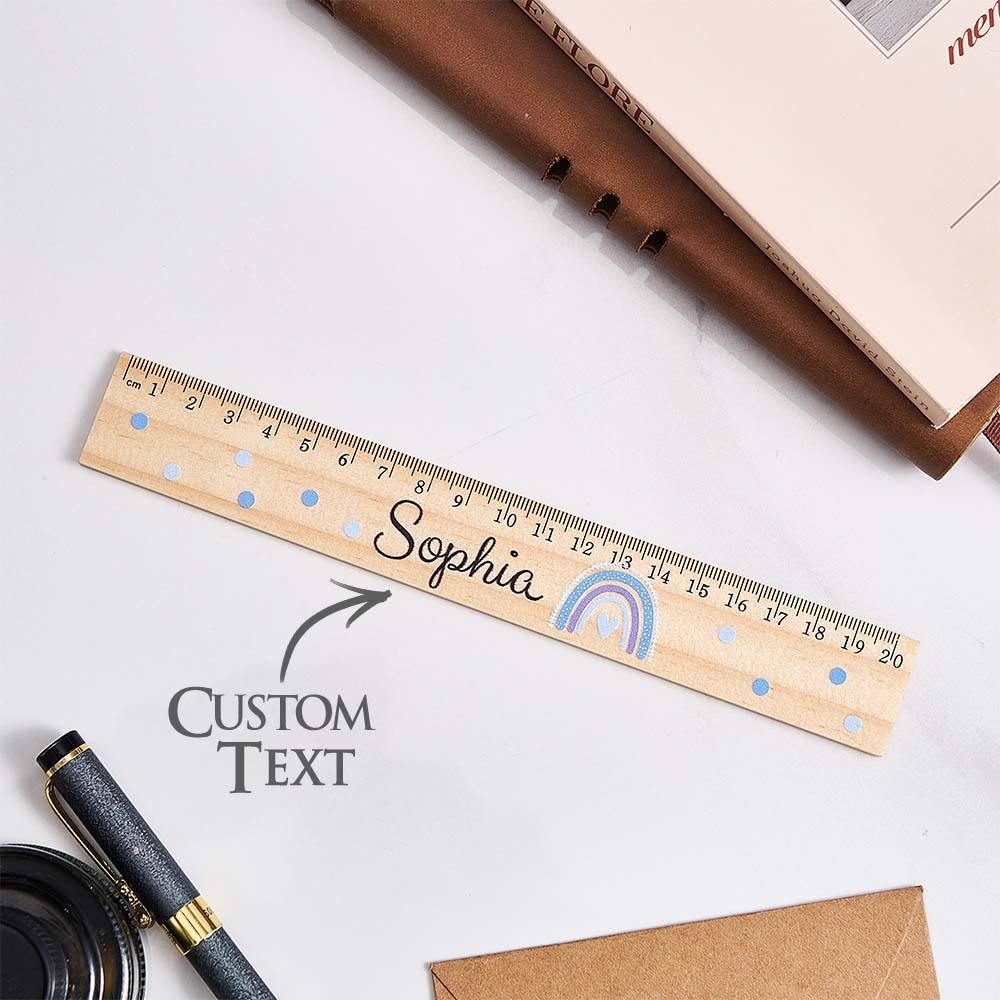 Personalized Name Ruler Custom Wooden Ruler School Enrollment Gifts Back to School Gifts for Children