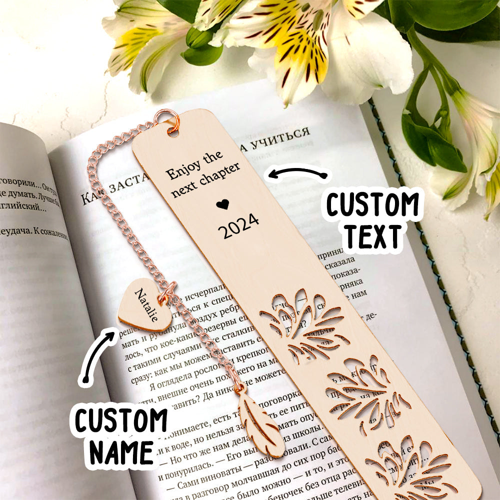 Personalized Bookmark Custom Text Bookmark Back to School Gifts for Reader