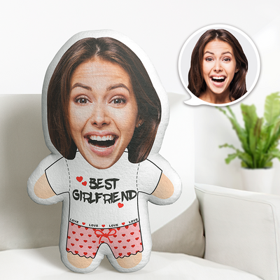 Custom Body Pillow Best Girlfriend Minime Teddy Pillow Custom Face Personalized Photo Minime Doll