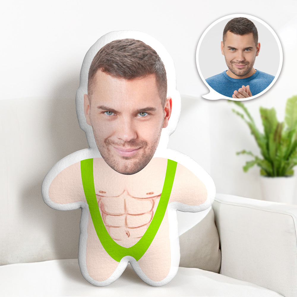 Custom Body Pillows Face Mankini Minime Throw Pillow Custom Face Gifts Personalized Photo Minime Pillow