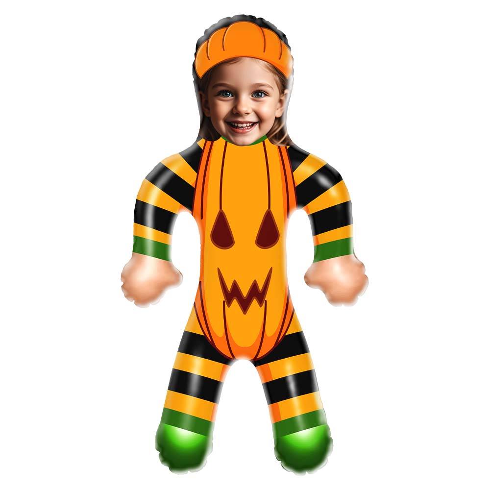 Halloween Cute Pumpkin Air MiniMe Dolls, Personalized Blow Up dolls, Halloween Gifts for Kids