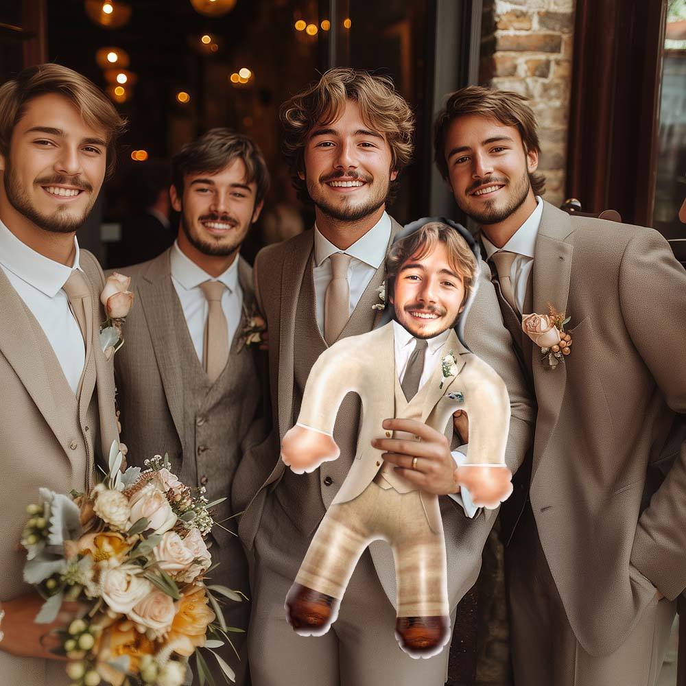 Personalized Groom Blow Up Dolls Inflatable Doll for Funny Wedding Gifts