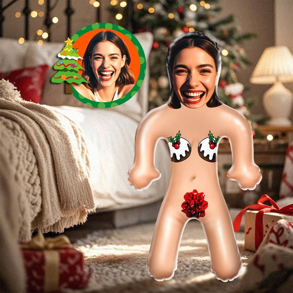 Custom Face Blow Up Doll Sexy Christmas Women Air Minime Doll Funny Inflatable Christmas Gift