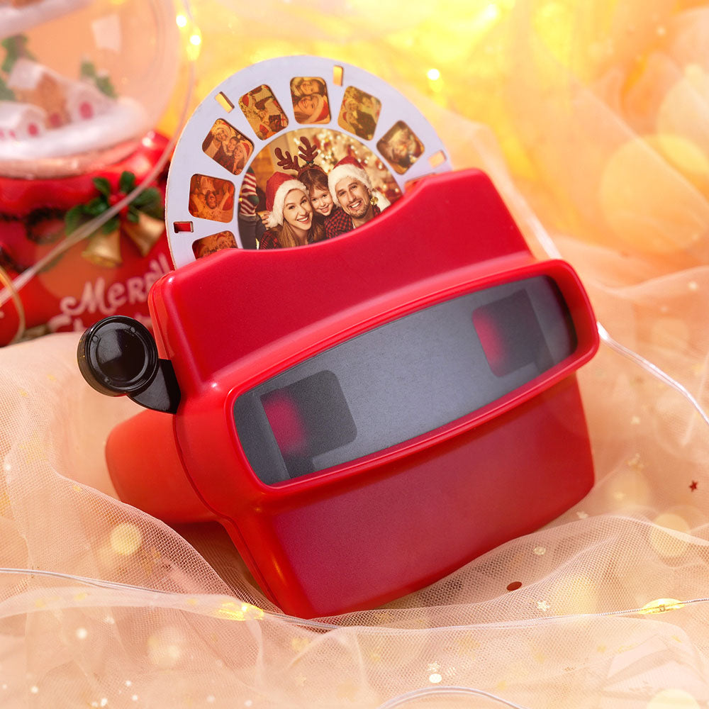 Custom 3D Viewfinder and Reel-Personalized Christmas Gifts Text and Photo Viewer with Your Own Photos