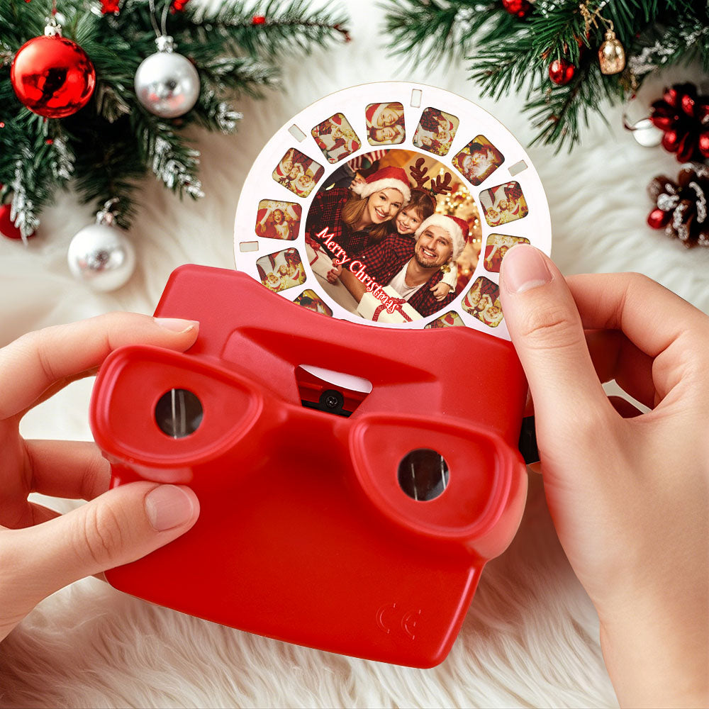 Personalized 3D Viewfinder Reel for Christmas - Customize with Your Photos