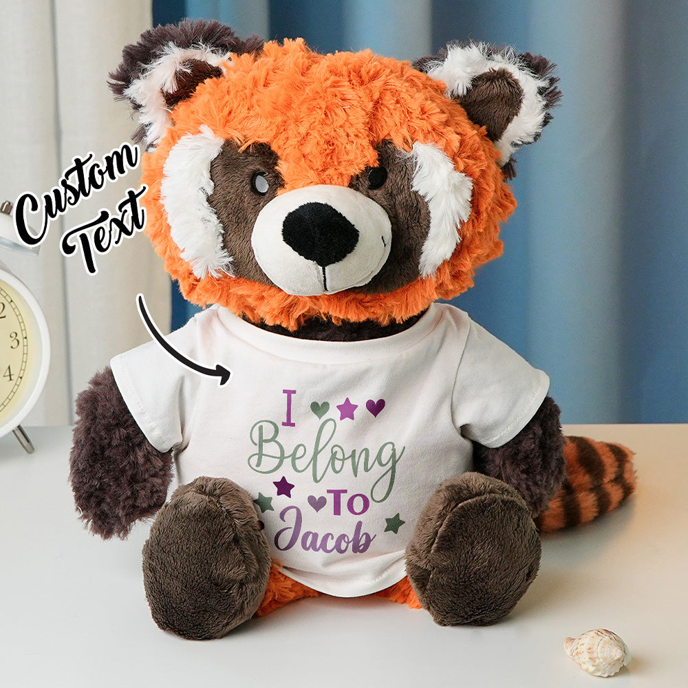 Personalized Animal Plush Stuffed Toy Birth Announcement Gift for Baby Shower