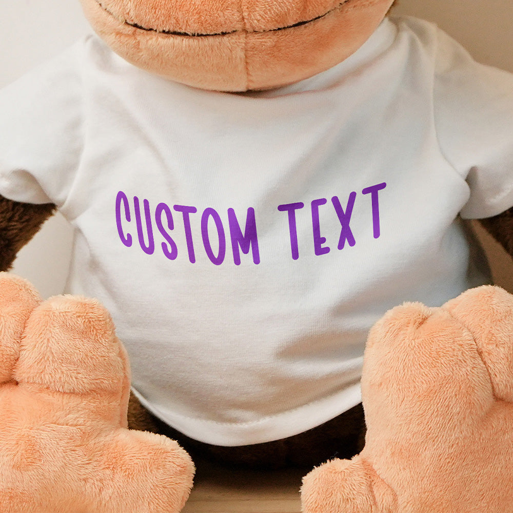 Personalized Animal Plush Stuffed Toy Birth Announcement Gift for Baby Shower