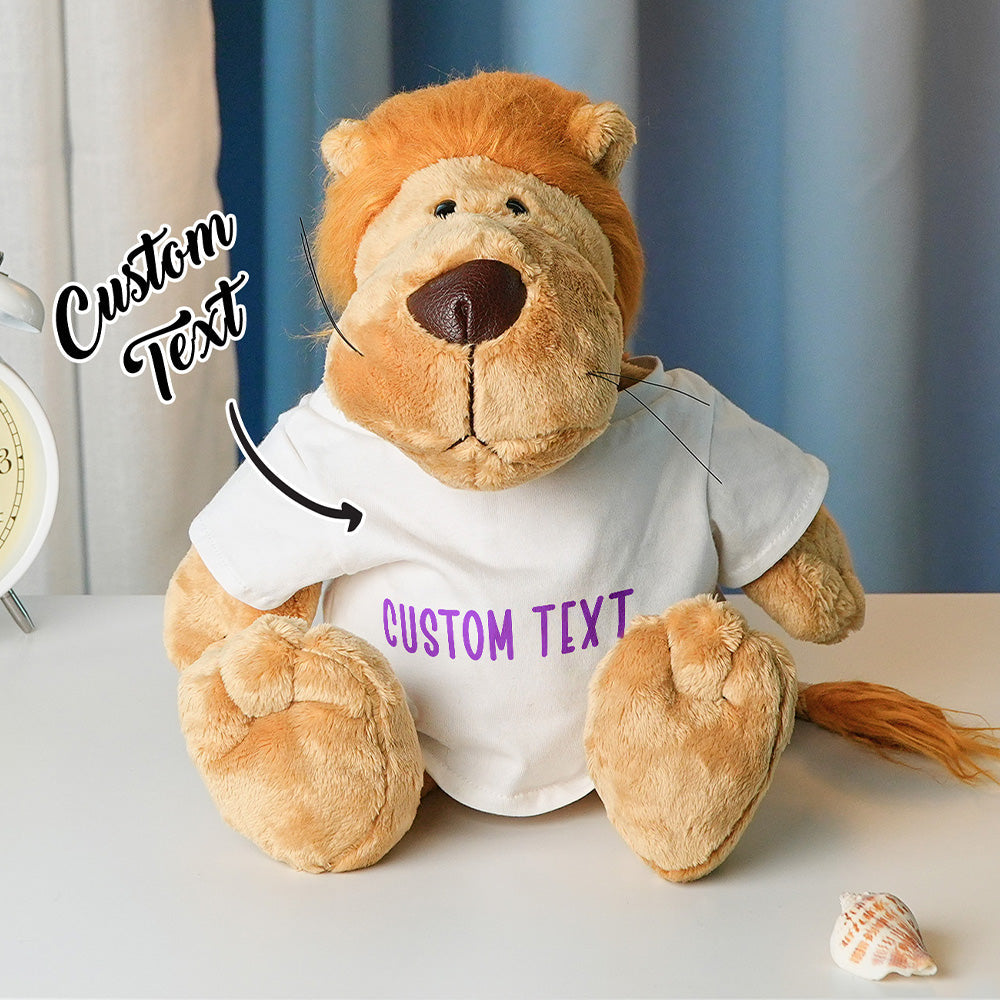 Personalized Animal Plush Stuffed Toy Birth Announcement Gift for Baby Shower