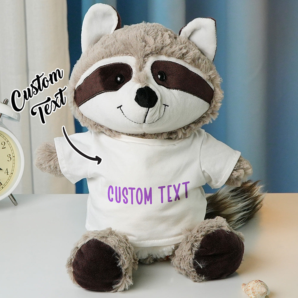 Personalized Animal Plush Stuffed Toy Birth Announcement Gift for Baby Shower