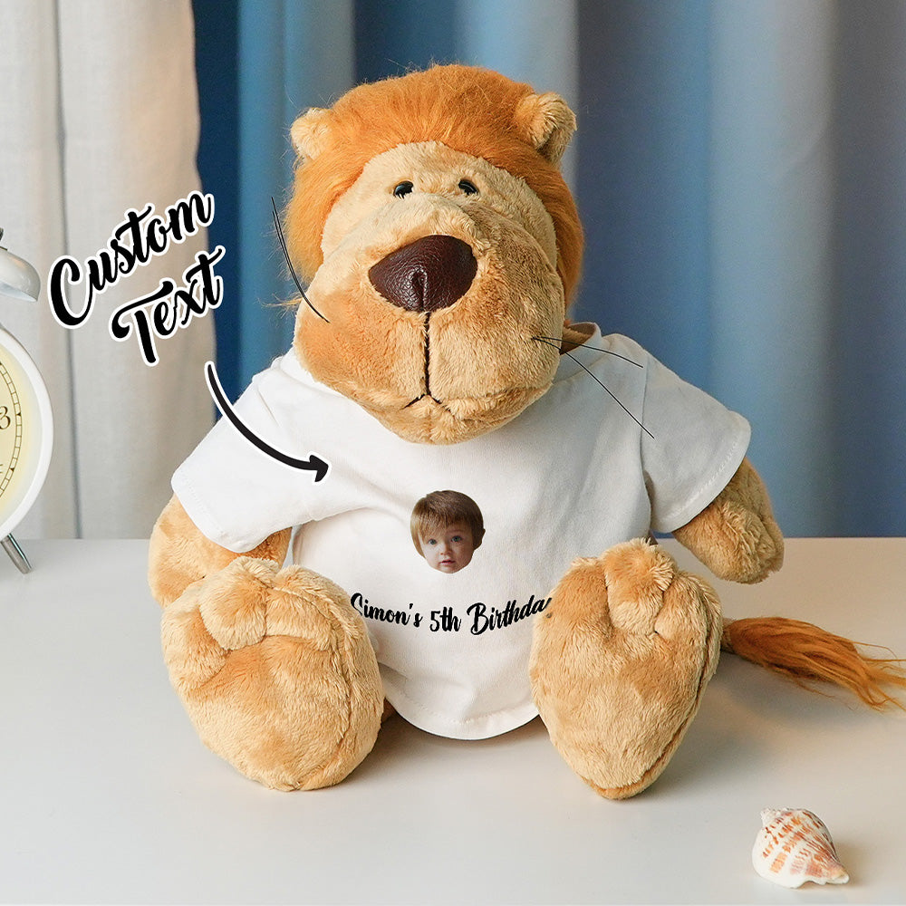 Personalized Animal Plush Stuffed Toy Birth Announcement Gift for Baby Shower