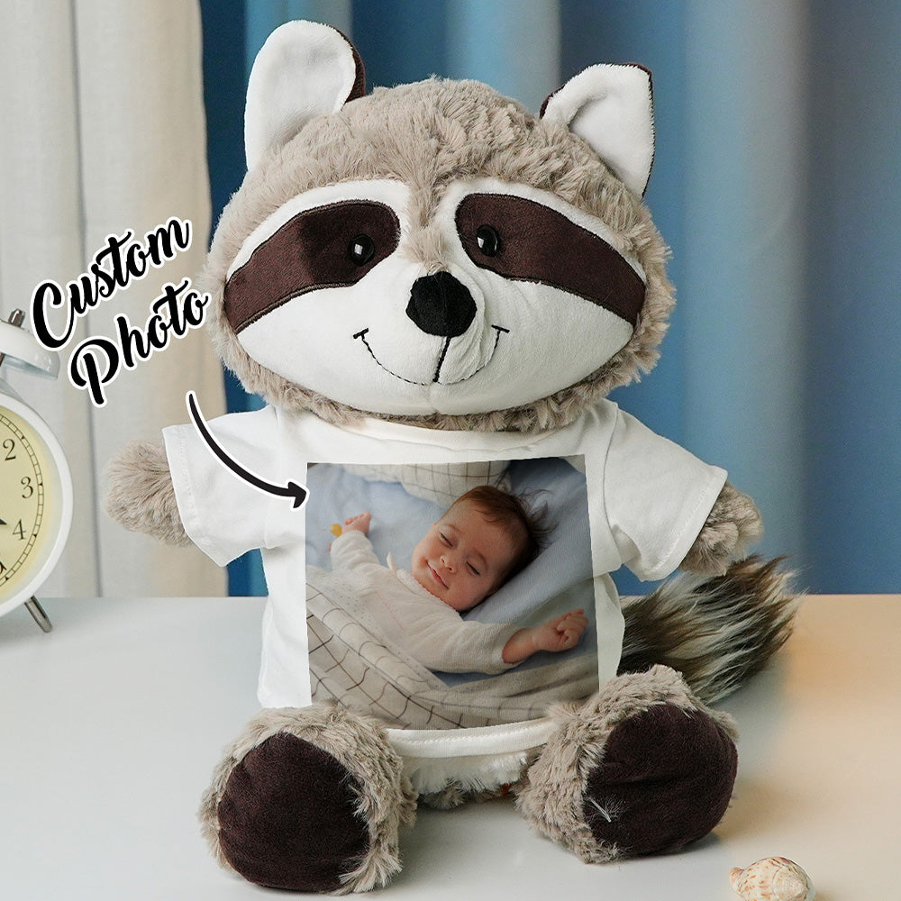 Personalized Animal Plush Stuffed Toy Birth Announcement Gift for Baby Shower