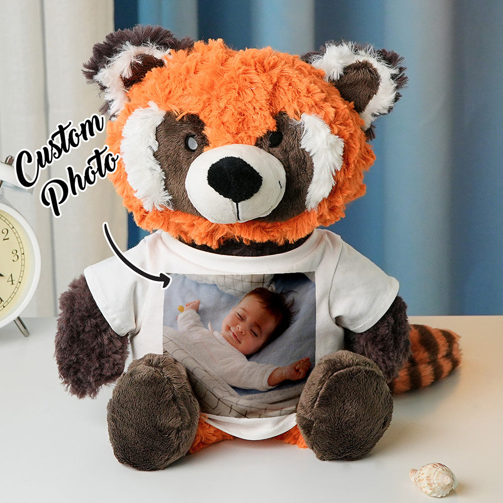 Personalized Animal Plush Stuffed Toy Birth Announcement Gift for Baby Shower