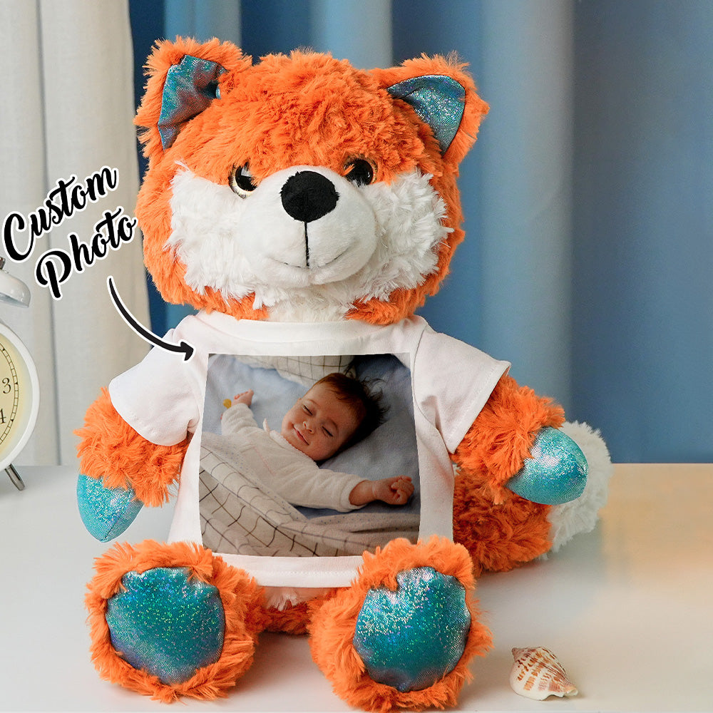 Personalized Animal Plush Stuffed Toy Birth Announcement Gift for Baby Shower