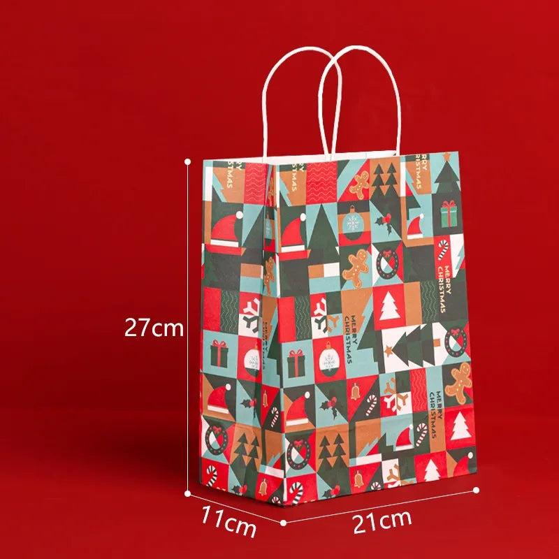 27x21x11cm Christmas Gifts Bag Cute Elk Gift Bag For Festival Package