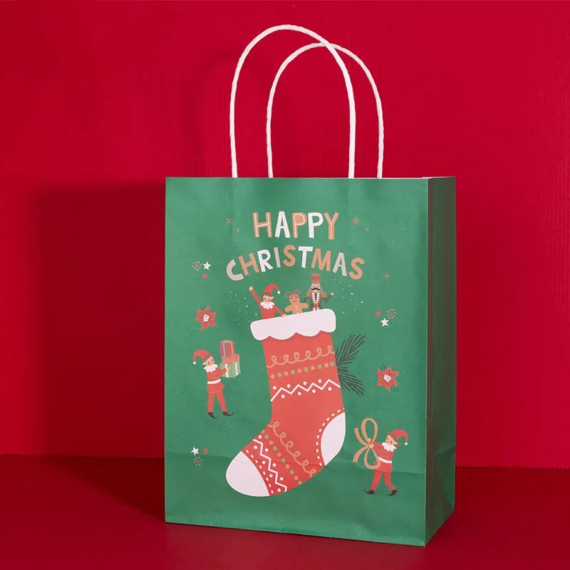 27x21x11cm Christmas Gifts Bag Cute Elk Gift Bag For Festival Package