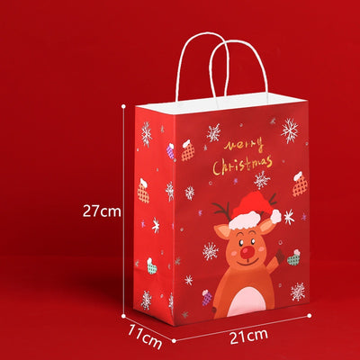 Christmas Gifts Bag Cute Elk Gift Bag For Festival Package 27x21x11cm - mysiliconefoodbag