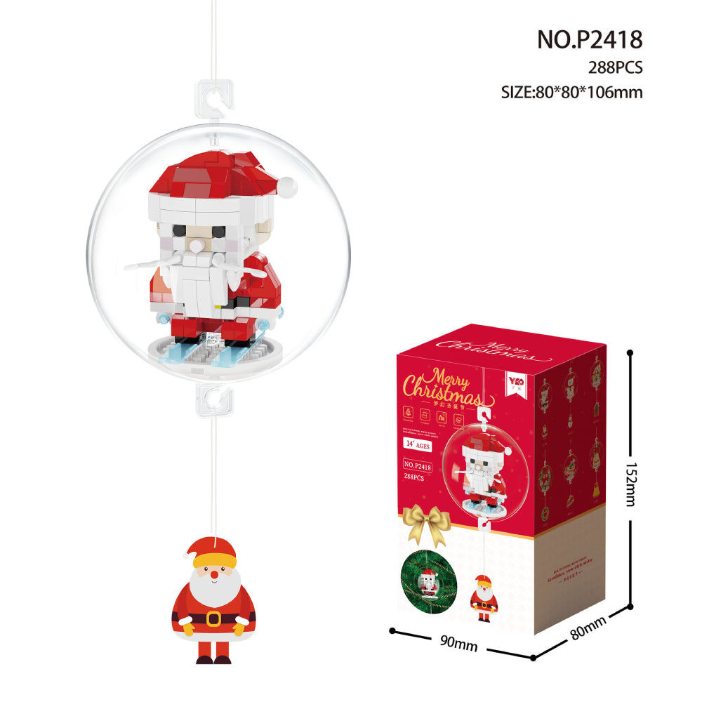 Christmas Building Block Ornament Christmas Block Balls Gift for Kids