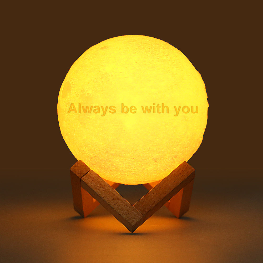 Gifts for Men Personalized Photo Moon Lamp 3D Printed Engraved Name Light(10CM-15CM)