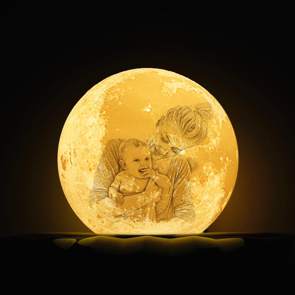 Birthday Presents for Mom Moon Lamp Canada Shades Personalized Photo Gifts 3D Printed Picture Light Moon Painting Light