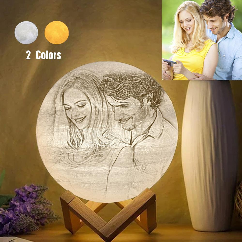 Custom Creative 3D Printed Jupiter Lamp Personalized Gift For Lover - Touch Two Colors (10-15cm)