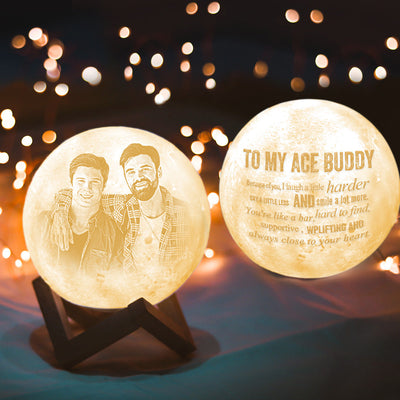 Personalized Brother Gift To My Brother Personalized Moon Lamp with Touch Control Gifts for Ace Buddy - mysiliconefoodbag