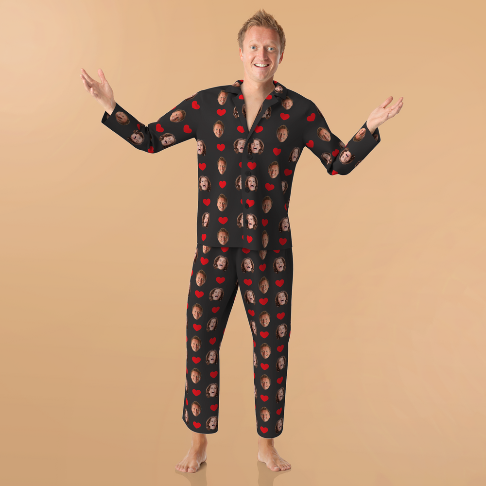 Custom Face Pajamas - Heart