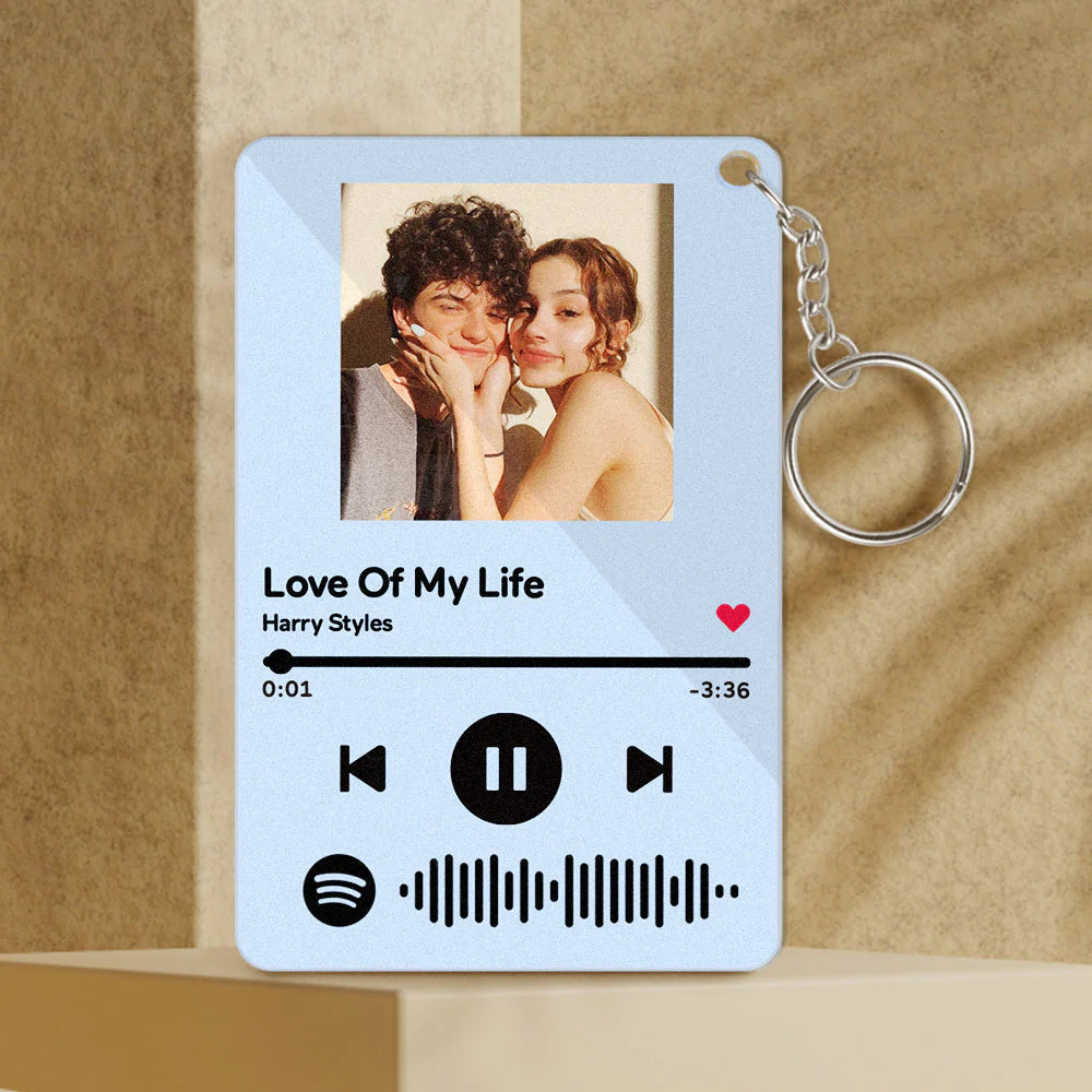 Custom Keychains Scannable Spotify Code Colorful Acrylic Music Gifts