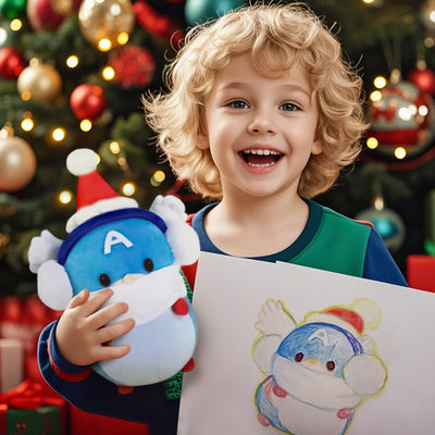 Custom Plush from Your Drawings - Personalized Stuffed Animals | Unique Christmas Gifts for Kids