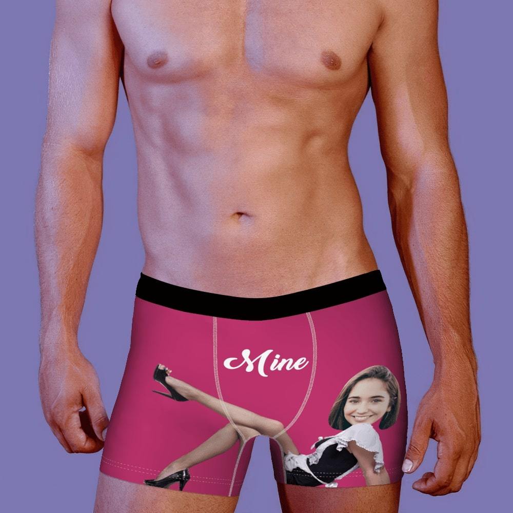 Men's Custom Face Boxer Shorts, Put Face On Underwear-Mine