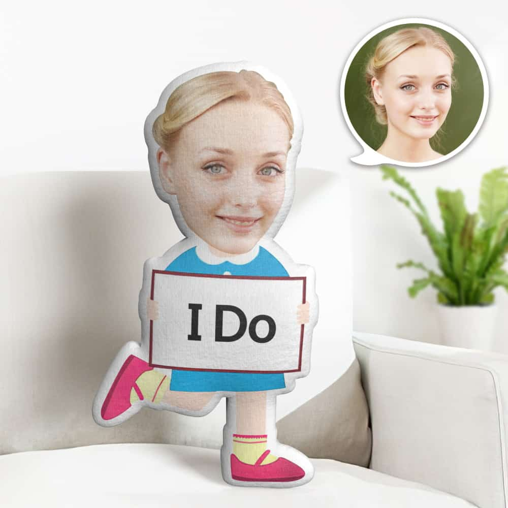 Valentine's Day Gift Custom Face Pillow, I Do Face Doll, the Best Gift for Lover