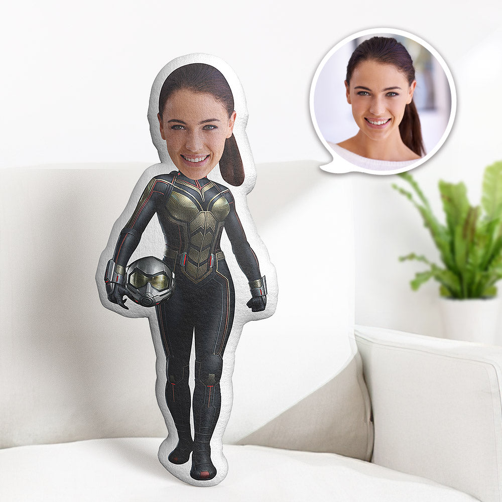 Custom Body Pillow Super Bowl Ant-Man Personalized Face Throw Pillow Best Gift for Her