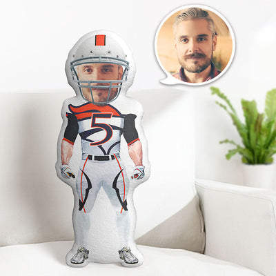 Custom Body Pillow Denver Broncos Personalized Face Throw Pillow Best Gift for Him - mysiliconefoodbag