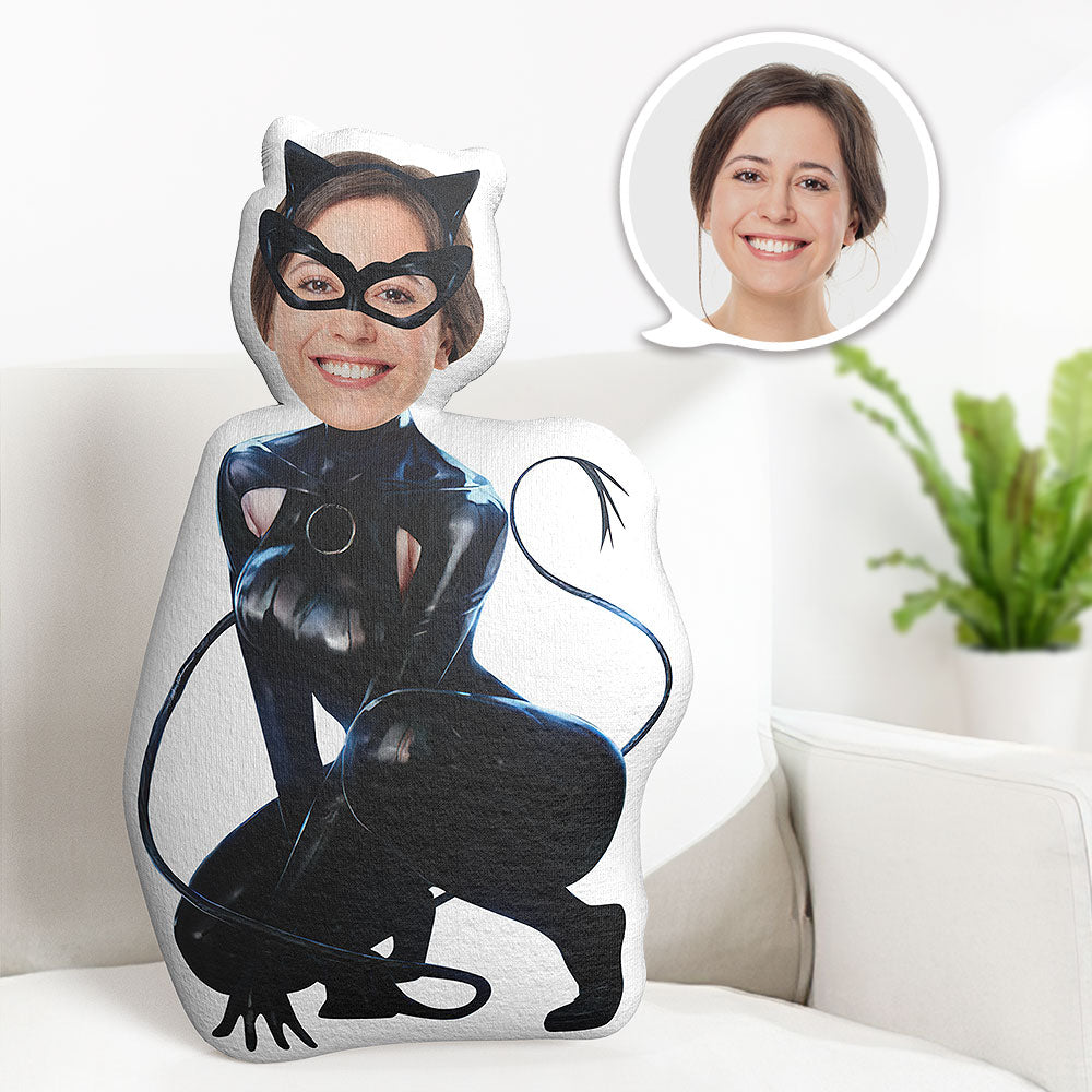 Pillow Catwoman Personalized Face Throw Pillow Best Gift for HerCustom Body