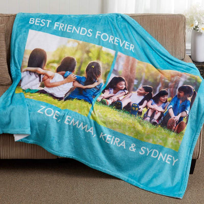 Custom Blanket with Photos Back to School Gifts Custom Blankets Personalized Photo Blankets