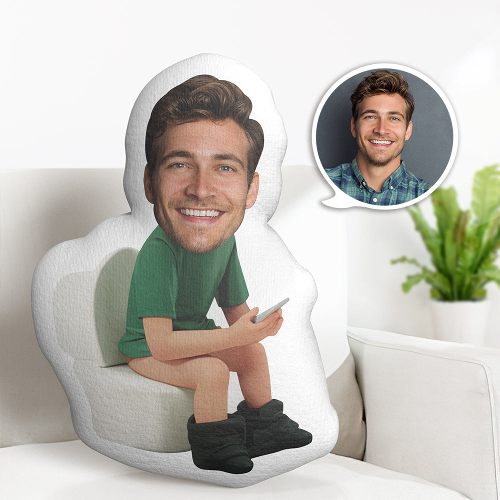 Custom Face Pillow Funny Boyfriend Photo Pillow MiniMe Doll