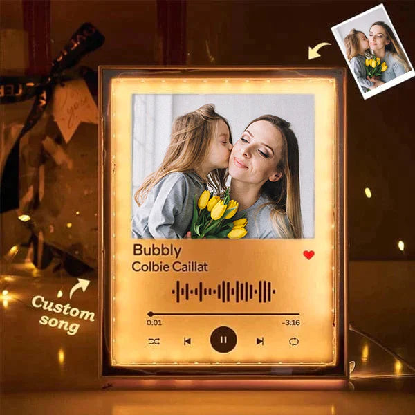 Scannable Custom Music Code Night Light Mirror Music Gifts Mother's Day Gifts