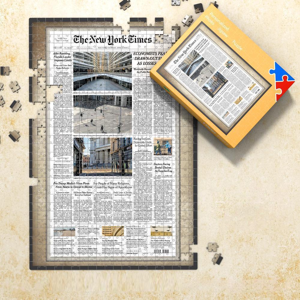 The Kansas City Star Front Page Jigsaw Puzzle, Birthday Puzzle, Newspaper Puzzle